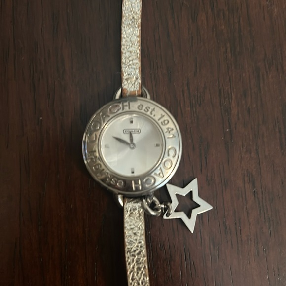 Coach Accessories - Coach watch with leather band